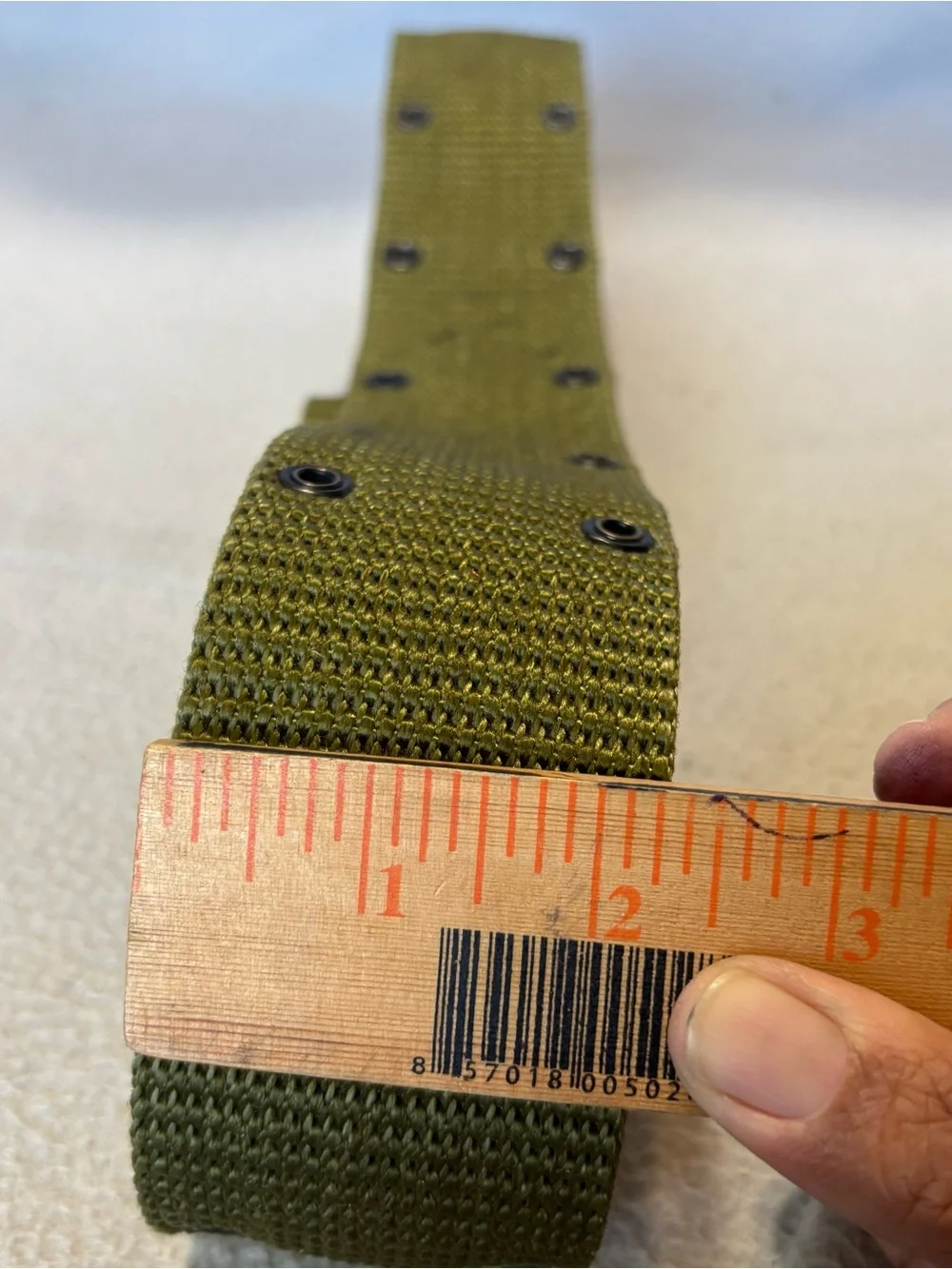 US Olive Green Military Utility Belt with Metal Buckle